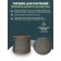 Round pot for flowers, 2l aged-green 15.5x14x14cm