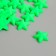 Decor for creativity plastic "Stars" neon green set 50 pcs 1.4x1.4 cm
