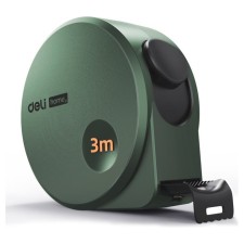 Рулетка Deli HT8316L 112895, софттач корпус, зеленая, 3 м х 16 мм