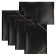 A4, 500 μm elastic band, calligrata, root of 15 mm, black, mix (neon colored elastic bands)