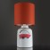 Table lamp 1x40W E14, size 15.3x15.3x23 cm