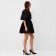 Women's dress with a neckline on the back MIST, p. S, black