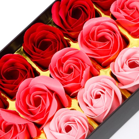 Soap roses, colored shades, set of 18 pcs.-7