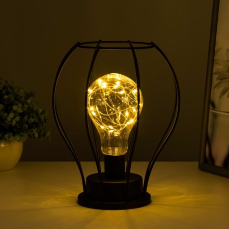 Nightlight "tat" from 3xaa batteries black 19x19x21 cm Risalux-2