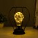 Nightlight "tat" from 3xaa batteries black 19x19x21 cm Risalux