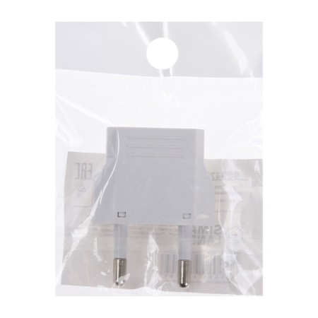 Adapter from an American fork on a Euro -zoom, flat, 6 a, white, 220 V-7