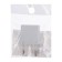 Adapter from an American fork on a Euro -zoom, flat, 6 a, white, 220 V