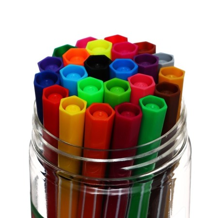 Fleeters 24 colors "Duck with glasses", in a plastic penalty, mix-2