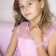 Bracelet-spring children's “chosen” flowers crystal, white-pink color