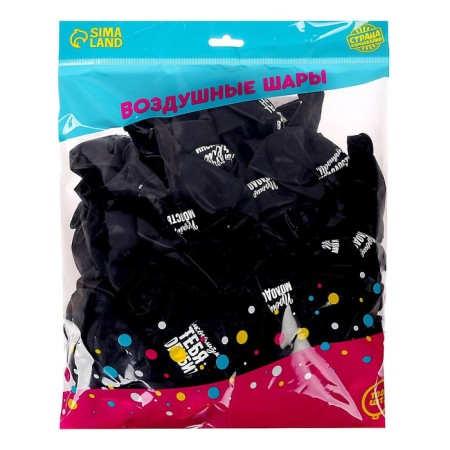Shar Latex 12 "Offective", 100 pcs., Black-3