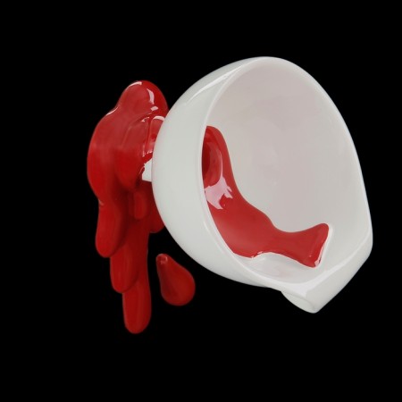 Ban "funnel with red paint", 10 × 11 × 16 cm-1