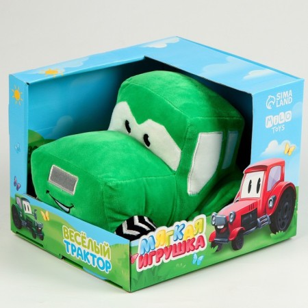 Soft toy tractor, green color-2