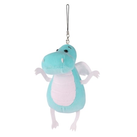 Soft toy "Dragon", white-and-white tummy, 13 cm-2