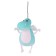 Soft toy "Dragon", white-and-white tummy, 13 cm