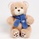 Soft toy "Little Friend", Bear with a blue scarf