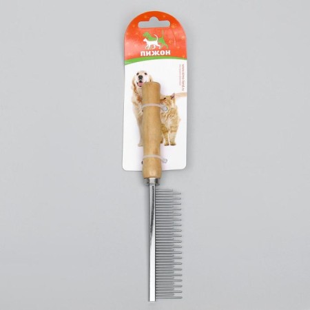 Wood-grinding combuster with wooden handle, 20 x 3 cm-3