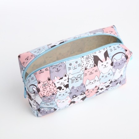 Lightning cosmetic bag, gray color-2