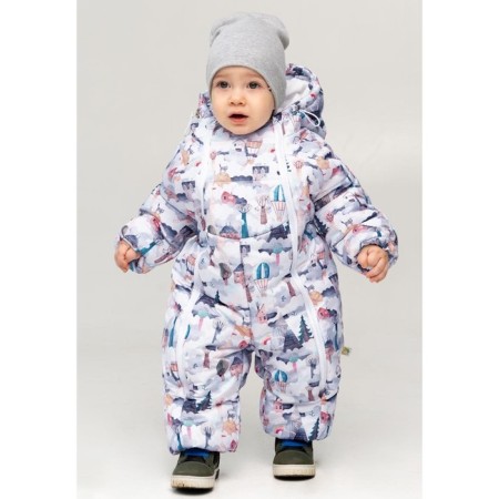 Combineson winter children, height 86 cm, color light gray