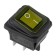 Klavima switch 250V 15A (4C) On -OFF yellow with moisture-plating lighting (RWB-507) Rexant