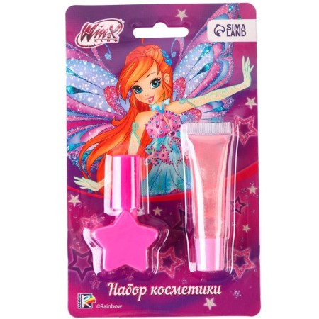 Cosmetics set, varnish 10 ml, shine 5 ml Bloom, Winx-1