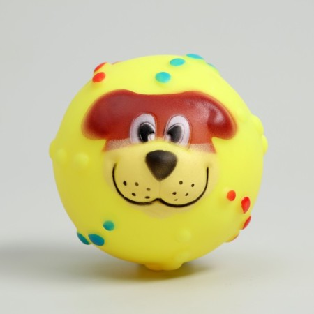 Brying toy "Jim" for dogs, 6 cm, yellow-2