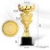 Cup 182C, award figure, gold, plastic stand, 21 × 10.7 × 7.5 cm.
