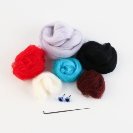 Toy from wool "Raccoon"-2
