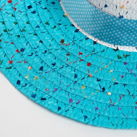 Women's hat, blue color, size 56-58-3