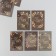 Cardboard "Flowers 07" set 10 pcs (5 types) 4x6 cm
