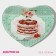 Glass Serving Dolyana "Heart. Sweets ", 25.5 × 21.8 × 2.6 cm