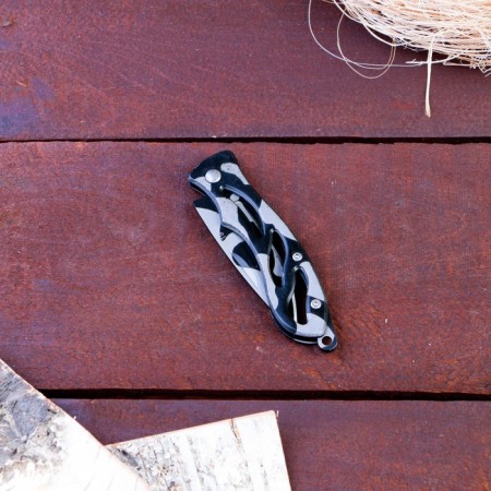 Folding knife "Camouflage Black" 15.4cm, blade 64mm/1 mm-2
