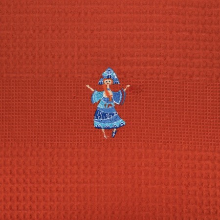Kokoshnik kitchen waffle towel, size 50x70 cm-2