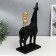 Polystone souvenir "Kid on horseback" 40x12x28 cm