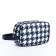 Cosmetic bag with lightning, white/blue color