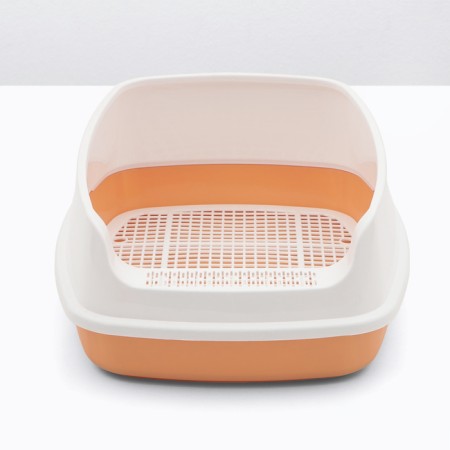Aisha toilet with high side and net, 45 x 35 x 18.5 cm, orange-2