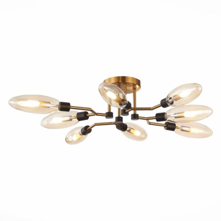 Ceiling Ceiling ST LUCE. SL1174.302.08. Desima. 8x5 watts, G9, 4000k, 92x92x17 cm, brass color-3