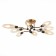 Ceiling Ceiling ST LUCE. SL1174.302.08. Desima. 8x5 watts, G9, 4000k, 92x92x17 cm, brass color
