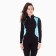 Female thermal underwear (jumper, leggings), black/blue color, size 42