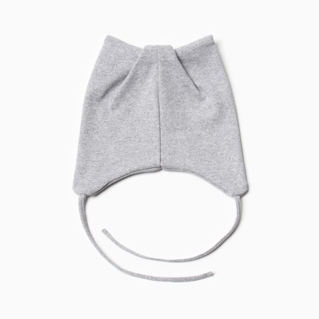 Hat cat for girls, color gray melange, size 42-46-2