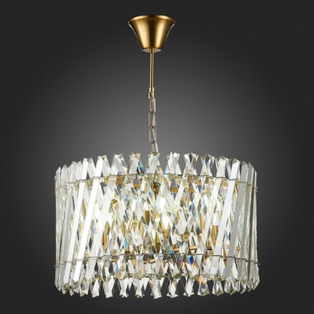 Suspension lamp ST LUCE. SL1170.303.06. Fabio. 6x40 watts, E14, 50x50x29 cm, brass color-2