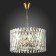 Suspension lamp ST LUCE. SL1170.303.06. Fabio. 6x40 watts, E14, 50x50x29 cm, brass color