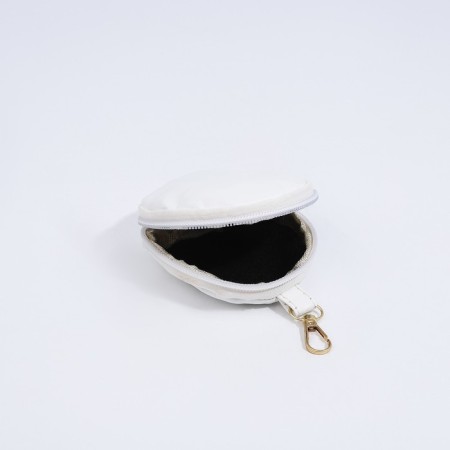 Bag Cross-Bodi with a zipper, white color-9