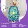 Musical rocking chair for newborns, turquoise color
