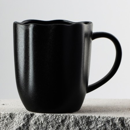 Ceramic Norovny Territory Coram "Black", 350 ml, black color-2
