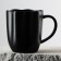 Ceramic Norovny Territory Coram "Black", 350 ml, black color