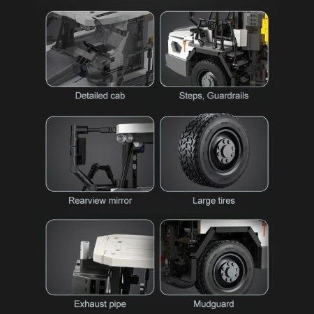 Designer Radio -controlled "Construction truck", 3067 parts, scale 1:17-8