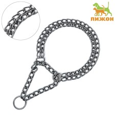 Collar - half -storage of two -rowing metal, 40 cm, wire thickness 2 mm, black