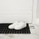 Muddy mud -bearded rug 40 × 60 × 1.6 cm, black color