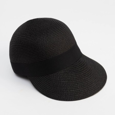 Female wicker cap minaku black color, river 58-4