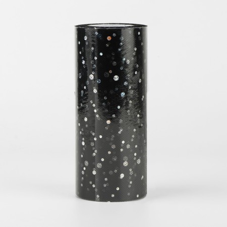 Fatin with sparkles, 15 cm, 11 ± 1 g/sq.m, 23 ± 1 m, black color No. 21-2